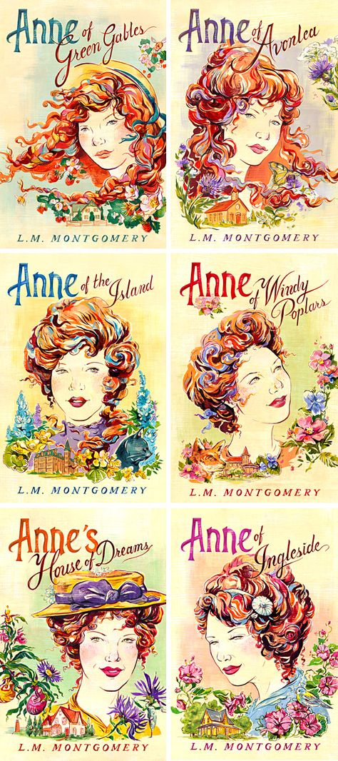 Anne of Green Gables (Sourcebooks) - Book Cover Art by Jacqui Oakley Illustration. Anne Of Green Gables Art Painting, Anne Of Green Gables Art Illustration, Anne Of Green Gables Art, Book Cover Illustration, Anne Shirley, Anne Of Green, Prince Edward, Anne Of Green Gables, Book Cover Art