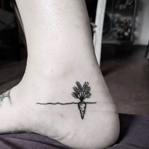 Sprout Tattoo, Carrot Tattoo, Vegetarian Tattoo, How To Plant Carrots, Vision Art, Plant Tattoo, Leg Sleeve, Tattoo Illustration, Leg Sleeves