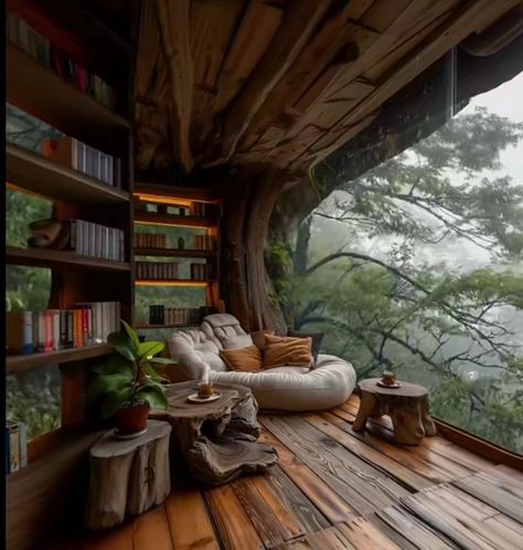 Homestead Interior, Rainy Nature, Maximalist House, Dream Home Library, House Arch Design, Log Cabin Homes, Fantasy House, Master Bedrooms Decor, House Architecture Design