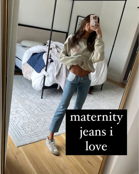 Pregnancy Jeans, New Mom Outfits, Pregnancy Outfits, Maternity Jeans, Traveling With Baby, Mom Outfits, Cool Baby Stuff, Toddler Fashion