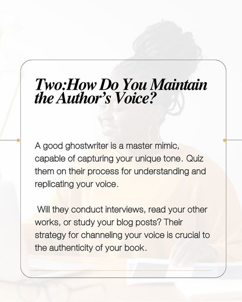 “Thinking of hiring a ghostwriter? 🖋️ Here are 5 questions to ensure your story doesn’t turn into a ghost story! 👻 #WriterWisdom #AskAway #BehindTheScenes #ghostwriter #ghostwriterforhire #ghostwriting A Ghost Story, Ghost Story, Ghost Writer, A Ghost, Ghost Stories, Your Voice, Your Story, Behind The Scenes, The Voice