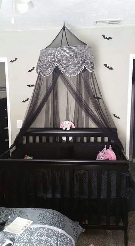 Goth Nursery Goth Baby Nursery, Goth Nursery, Gothic Baby Nursery, Gothic Nursery, Gothic Baby, Goth Baby, Baby Room Themes, Dream Nurseries, Baby Planning