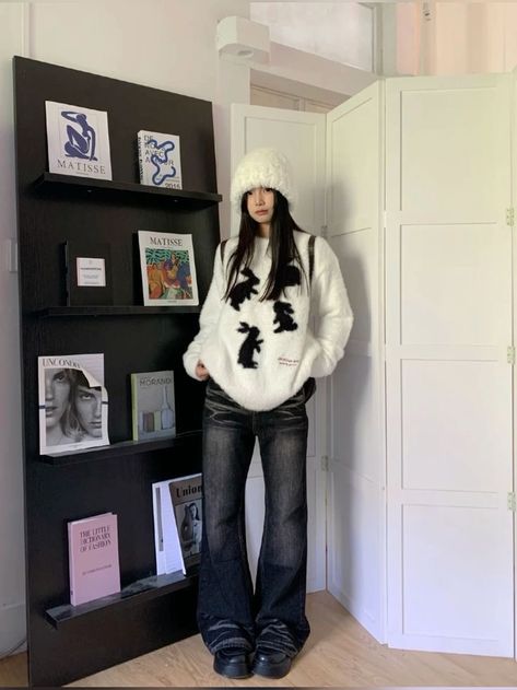 Korea Fashion Aesthetic, Korean Aesthetic Outfits Winter, Chinese Outfit Aesthetic, Douyin Winter Fashion, Winter Chinese Fashion, Xiaohongshu Winter Outfits, Winter Outfits Chinese, Winter Outfits Douyin, Winter Douyin Outfits