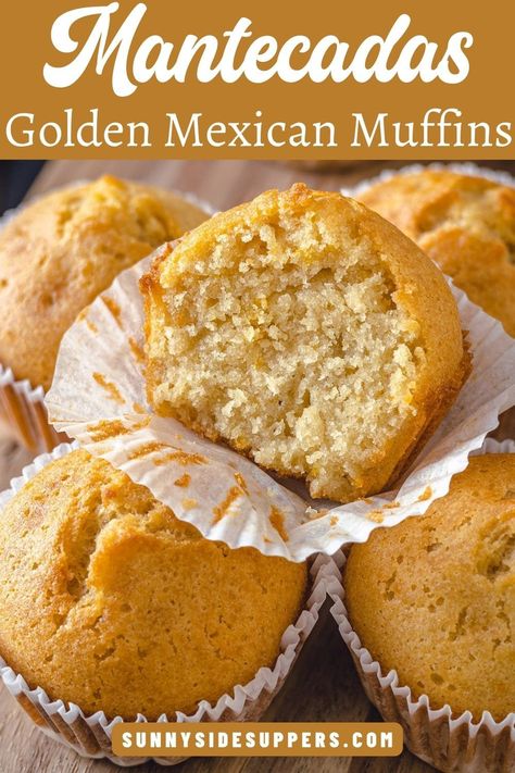 Fluffy Mexican muffins flavored with vanilla and orange zest. This is Nana's authentic recipe from Mexico! #EasyBreakfastSnack #SweetCoffeeSide #EasyBreakfastIdea Mexican Vanilla Recipes, Mexican Muffins, Mantecadas Recipe, Mexican Vanilla, Muffin Flavors, Big Cup Of Coffee, Vanilla Recipes, Sweet Coffee, Breakfast Snacks