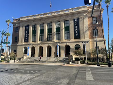 Review of the Mob Museum in Las Vegas - Take a Look Inside! Mob Museum Las Vegas, Museum Exterior, Mob Museum, Wedding Photo List, Museums In Las Vegas, Fremont Street Experience, Museum Tickets, The Mob, Downtown Las Vegas