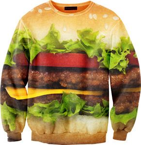 Cheeseburger Sweater | 11 Must Have Burger Accessories Ugly Sweater, Salmon Burgers, Food Styling, Cheeseburger, Graphic Sweatshirt, My Style, Ethnic Recipes, Sweatshirts, Funny