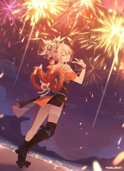 Sea Wallpaper, Blue Exorcist, An Anime, Fireworks, Genshin Impact, Anime Wallpaper, Favorite Character, Character Art, Anime Art