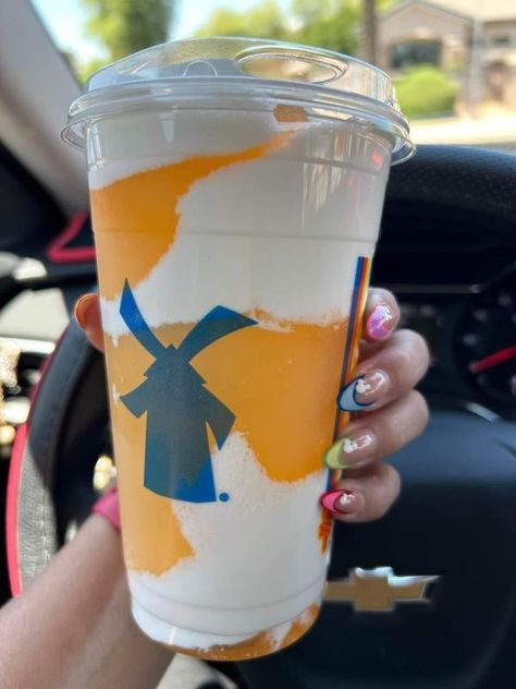 Blended Lemonade, Dutch Bros Coffee, Dutch Bros, Pineapple Coconut, Lemonade, Pineapple, Coconut, Orange, Drinks