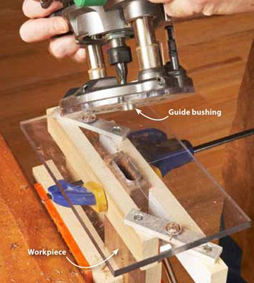 Build you own router mortising jig for precision machined mortises. Mortise Jig, Hand Tools Woodworking, Woodworking Jig Plans, Diy Router, Woodworking Quotes, Router Jig, Woodworking Jig, Router Woodworking, Wood Router