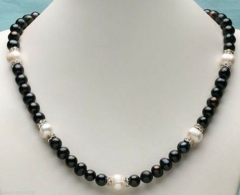 >> Click to Buy <<  8-9mm+9-10mm AAA SOUTH SEA White black Pearl Necklace 18inch #Affiliate Carnival Jewelry, Temple Jewellery Earrings, Akoya Pearl Necklace, Beautiful Beaded Jewelry, Diy Jewelry Gifts, Black Pearl Necklace, Homemade Jewelry, White Jewelry, Akoya Pearls