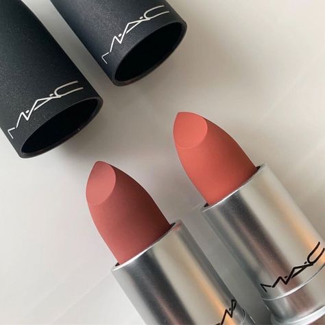 mac mull it over and sultry move lipstick Storybook Cosmetics, Lipstick Colour, Mac Lipstick Swatches, Mac Lipstick Shades, Lipstick Tutorial, Matte Lip Color, Lipstick Swatches, Nude Lipstick, Mac Makeup