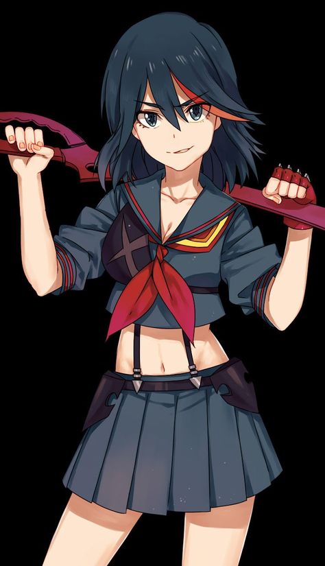 Kill A Kill, Kill La Kill Art, Ryuko Matoi, Overwatch Widowmaker, Kill La Kill, Army Girl, Great Team, Anime Angel, Chica Anime Manga