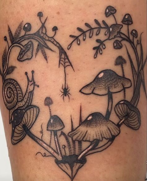 Earthy Tattoos, Mushroom Tattoos, Plant Tattoo, Small Tattoos For Guys, Henna Tattoos, Discreet Tattoos, Little Tattoos, Design Tattoo, Dope Tattoos