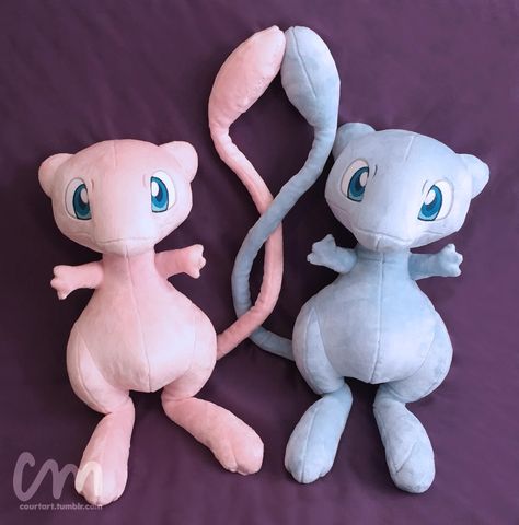 Pokémon Stuffed Animals, Mew Bed Sheets, Espeon Plush, Shiny Mew, Pokémon Plushies, Japanese Stuffed Animals, Mewtwo Plush, Pokémon Plush, Mew Plush