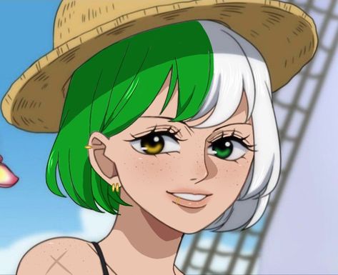 Green Hair, Art Stuff, Face Claims, Game Character, Anime Art, Character Design, Wattpad, One Piece, Drawings