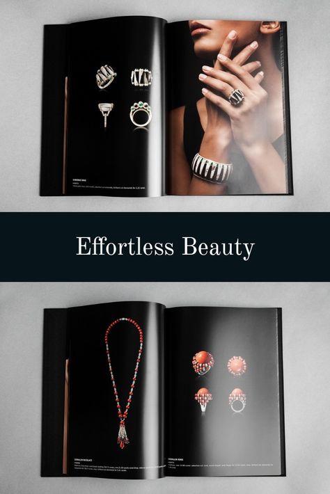 Jewellery Catalogue Design Layout, Jewellery Catalogue Design, Luxury Catalogue, Jewellery Catalogue, Jewellery Magazine, Cartier Jewellery, Catalog Design Layout, Catalog Printing, Catalogue Design