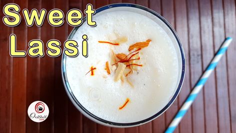 This quick Lassi recipe is the easiest drink you can ever make. Although simple to make, this Punjabi Sweet Lassi recipe tastes awesome and refreshing on hot summer days. A healthy drink that can be swiftly made to serve kids after their play or to have after a spicy meal. Check out how to make Lassi at home in this quick video. Upvas Recipes, Sweet Lassi, Lassi Recipe, Lassi Recipes, Fasting Recipes, Delicious Drink Recipes, Recipe Sweet, Recipe Simple, Healthy Drink