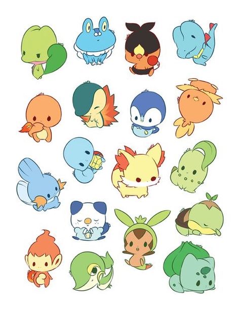 Chibi Pokemon, Kartu Pokemon, Starter Pokemon, Pokemon Stickers, Cute Pokemon Pictures, Moon Dust, Cute Pokemon Wallpaper, Pokemon Drawings, Pokemon Fan Art