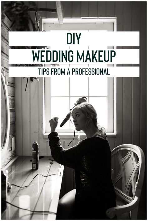 Diy Wedding Day Makeup, Natural Wedding Makeup How To, How To Do Own Wedding Makeup, Wedding Foundation Make Up, How To Do Bridal Makeup At Home, Bridesmaid Makeup Products, Wedding Makeup Tips Diy, Diy Hair And Makeup For Wedding, Steps To Makeup Application