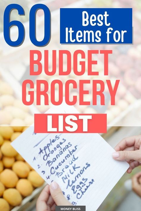 Are you looking for ways to save money while eating nutritiously? This guide has a comprehensive list of affordable cheap food options that will keep you full and satisfied. From meat to grains, fruits to vegetables, this budget grocery list has it all. How to reduce grocery spending easily and quickly is the secret sauce you need. How to reduce grocery budget. How to lower grocery bill fast. How to save on grocery bill and afford to eat. How to cut down on grocery bill this week is important! Lower Grocery Bill, Cheap Eating, Budget Grocery List, Frugal Grocery Shopping, Single Mom Budget, Budget Grocery, Frugal Cooking, Cheap Food, Grocery Savings