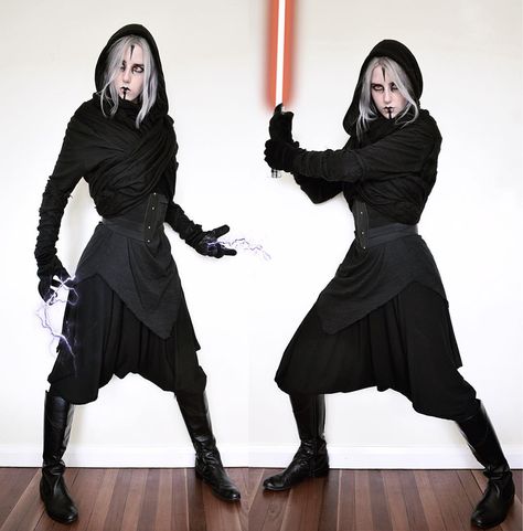 3,173 Likes, 79 Comments - Alice Crowrunner (@catinawitchhat) on Instagram: “The Sith  ~~~ Last look in my Star Wars series! I hope you’ve enjoyed them Definitely had to end…” Star Wars Makeup Ideas, Sith Outfit, Star Wars Sith Female, Sith Makeup, Sith Costume, Female Sith, Sith Apprentice, Sith Cosplay, Female Jedi