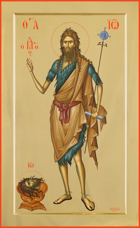 Saint John The Baptist Icon, Orthodox Art, Saint John The Baptist, Byzantine Mosaic, Eastern Orthodox Church, Orthodox Christian Icons, Eastern Orthodox, Byzantine Art, Byzantine Icons