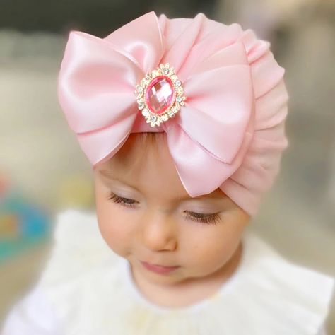 Gorgeous Head Wraps For Ages 12 Months To 3 Years Hair Accessories Big Bow Headband, Baby Fotografie, Baby Head Wrap, Infant Photography Props, Baby Turban, Toddler Hat