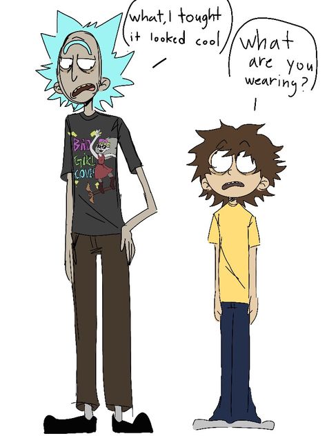 Rick And Morty Fanart, Rick X Morty, Morty Fanart, Cool Pfps For Discord, Rick And Morty Comic, Mister Meeseeks, Rick And Morty Image, Rick I Morty, Rigor Mortis