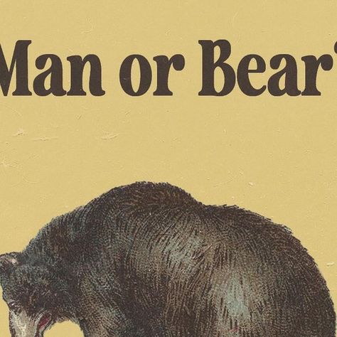 vintagefantasy on Instagram: "Man or Bear? 
the question of the internet right now. 

What are your thoughts?" Man Or Bear Question, Man Or Bear, Thoughts Instagram, Instagram Man, Video Ideas, Man Vs, Now What, The Bear, The Question