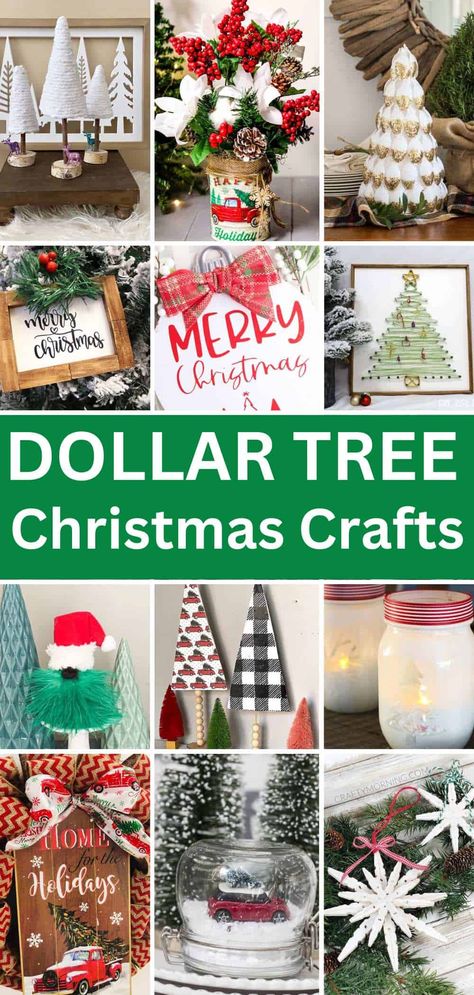 Christmas Decor Ideas Bottles, Dollar Tree Crafts Christmas Gifts, Dollar Store Jenga Ornaments, Christmas Decoration Craft Ideas, Dollar Tree Craft Show Ideas, Christmas Crafts Made From Wood, Christmas Gift Crafts Diy, Diy Small Christmas Decorations, Simple Diy Christmas Crafts