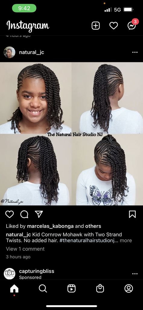 Braided Mohawk With Two Strand Twist, Cornrow Mohawk, Protective Styles For Natural Hair Short, Natural Hair Twist Out, Natural Braided Hairstyles, Two Strand Twists, Mohawk Braid, Two Strand Twist, Natural Hair Twists