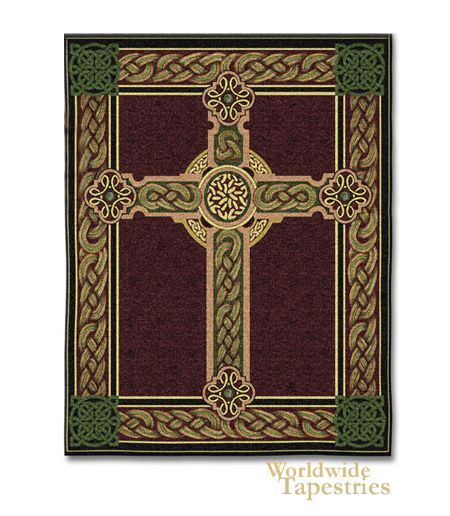 celtic cross tapestrys | Celtic Tapestry | Worldwide Tapestries Celtic Tapestry, Celtic Words, Celtic Myth, Irish Cross, Celtic Tree Of Life, Tapestry Wall Art, Irish Celtic, Celtic Art, Celtic Cross