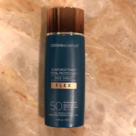 Colorscience FLEX SPF50 Colorscience Flex Sunscreen, Colorscience Makeup, Tinted Mineral Sunscreen, Mineral Sunscreen, Face Shield, Skin Rejuvenation, Skin Care Essentials, Spf 50, Oily Skin