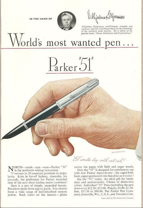 Parker Pens, Parker Fountain Pen, Waterman Pens, Vintage Fountain, Parker Pen, Dog Pen, Vintage Pens, Tactical Pen, Art Of Manliness