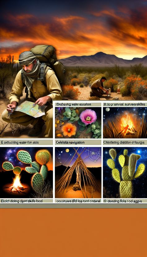 Welcome to a guide on the essential skills you need for surviving in the desert! From finding water sources to building shelter, knowing how to navigate the harsh terrain, and identifying edible plant... Desert Survival, Survival Tent, Solar Fan, Desert Animals, Animal Tracks, Emergency Plan, Water Sources, Water Purification, Desert Plants