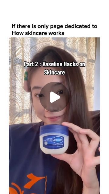 Beauty Tips & Tricks 🔥 on Instagram: "Vaseline Skincare Hacks! ✨ #vaseline #skincaretips #skincarenatural #vaselineliptherapy #skingoals" Vaseline Tips Hacks, Vaseline Face Skin Care, Skin Care With Vaseline, Vaseline And Perfume, Vaseline For Skin, Vaseline On Face Overnight, How To Use Vaseline On Face, How To Use Vaseline, Vaseline Uses For Face Skin Care