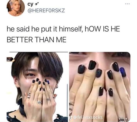 Stray Kids Meme, K Pop Nails, Kids Meme, Skz Meme, J Hope Smile, Nails For Kids, Savage Kids, Star Nails, Kid Memes