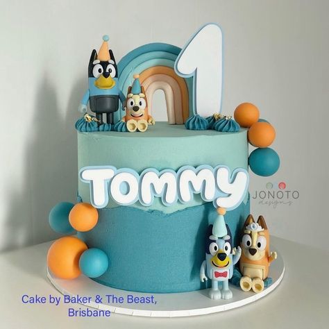 Add a playful finishing touch to your cake with this beloved double-layered cake name fropper and age topper - perfect personalised finishing touch for any blue heeler fan! Please note Bluey figure decorations NOT included Our double layered toppers are laser cut using two layers of 3mm thick matte finish acrylic. Please add name & age and colours required into the personalisation box. Note only one name per fropper. Please refer to photo 2 for example of all the letters in this cartoon style fo Bluey Cake Ideas Birthday Boy, Bluey Birthday Cake For Boys, Bluey Birthday Decoration, Bluey 2nd Birthday, Bluey Birthday Cakes, Bluey Themed Cake, Bluey Cake Ideas, Bluey Birthday Cake, Bluey Cake Topper