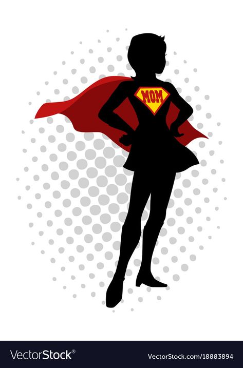 Superhero Mom, Mather Day, Super Mum, Party Clipart, Painted Tote, String Art Diy, Mother's Day Greeting Cards, Family Illustration, Mom Png