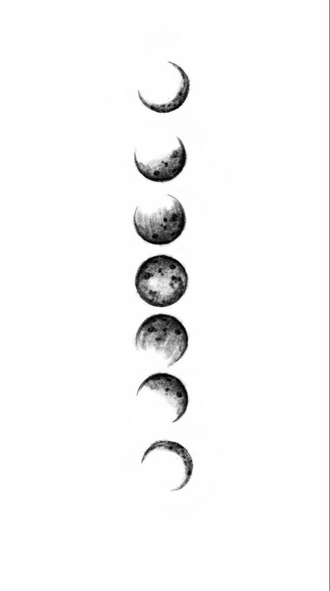 Moon Tattoo Template, Jimin Moon Tattoo, Jimin Tattoo, Moon Cycle Tattoo, Full Moon Tattoo, Black Tattoo Cover Up, Bts Tattoos, Mom Tattoo Designs, Tattoo Templates