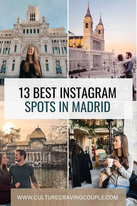 In this ultimate guide you'll learn the 13 top Madrid Instagram spots for epic photos and insiders tips of how to get the best photo at each location! Madrid Instagram, Madrid Spain Travel, Barcelona Trip, Madrid Travel, Places In Spain, Spain Photography, Instagram Locations, Instagram Guide, Backpacking Europe