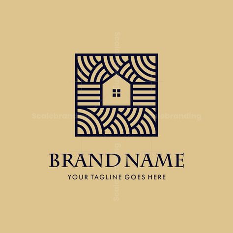 Real Estate logo for sale. Simple and Eye catching logo design for Real Estate, Logo Created with monoline style. and logo can work as well in small size. Logo Design Inspiration Real Estate, Real Estate Agency Logo, Square Logo Design, Real Estate Logo Inspiration, Realty Logo Design, Logo Home Decor, Logo Casa, Village Logo, Real Estate Agent Logo