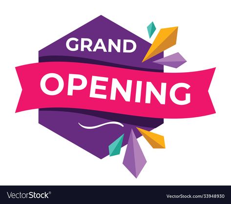 Store Grand Opening, Shop Vector, Promotional Banners, Opening Soon, Flat Style, Grand Opening, Business Names, New Shop, Adobe Illustrator