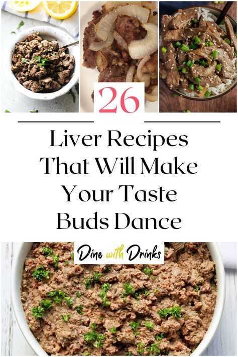 Collage of 4 liver recipes. Leftover Liver Recipes, Beef Liver Recipes Crockpot, Pig Liver Recipes, How To Prepare Liver, Calf Liver Recipes, Chinese Liver Recipe, Liver Recipes Healthy, Beef Liver Recipes, Liver Rescue