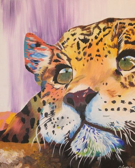 Leopard Painting, Big Cats Art, Contemporary Watercolor, Painting Nature, Realistic Paintings, Gcse Art, Color Pencil Art, Chalk Art, Art Painting Acrylic