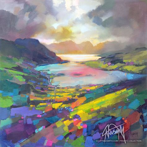 Scott Naismith ~ Ballachulish Scott Naismith, Soyut Sanat Tabloları, Landscape Paintings Acrylic, Abstract Art Landscape, Abstract Landscape Painting, Colorful Landscape, Abstract Landscape, Abstract Art Painting, Painting Inspiration