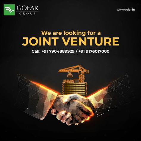 Hello all, Good morning. We are looking for a Joint Venture for the construction of an apartment. For business collaboration, Contact us through the below number. Call: +91 7904889929 Collaboration Poster Design, Collaboration Poster, Business Collaboration, Building Contractors, Creative Posters, Construction Company, Engineering Design, Chennai, Poster Design