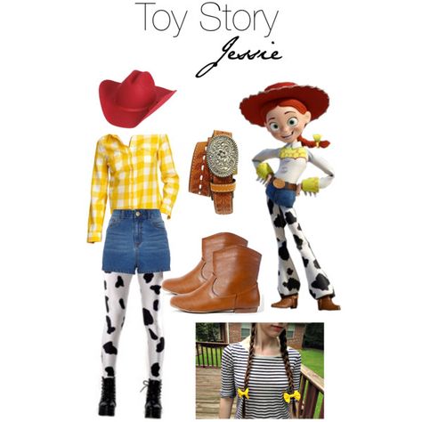 Halloween is just around the corner and we at IIDoubleTakeII have collected everything you need to complete your costume this year with each item under $50. Here is Jessie's Outfit from Toy Story. Visit https://www.etsy.com/shop/IIDoubleTakeII for the perfect bow to complete your look today! #Costume #Halloween #Jessie #ToyStory #Disney Woody And Jessie Costumes, Jessie Toy Story Costume, Jesse Toy Story, Disfraz Toy Story, Disney Bound Outfits Casual, Woody Costume, Toy Story Halloween, Toy Story Costumes, Jessie Toy Story