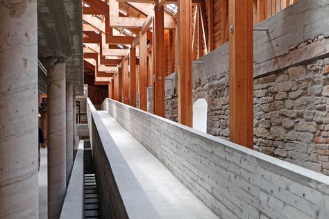 archipicture.eu - Sverre Fehn - Hedmark Museum Hamar Hedmark Museum, Sverre Fehn, Bishop Castle, What Is Today, Medieval Castle, School Architecture, Norway, Architecture