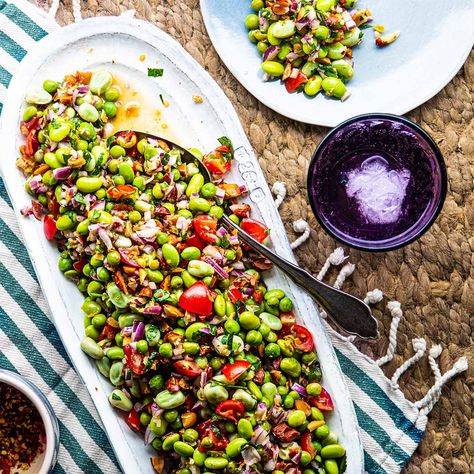 Broad Bean Salad Recipe | Recipes from Ocado Broad Bean Recipes, Bean Salad Recipe, Broad Beans, Bean Salad Recipes, Broad Bean, Delicious Gluten Free Recipes, Deli Food, Chicken Kebabs, Gluten Free Pasta